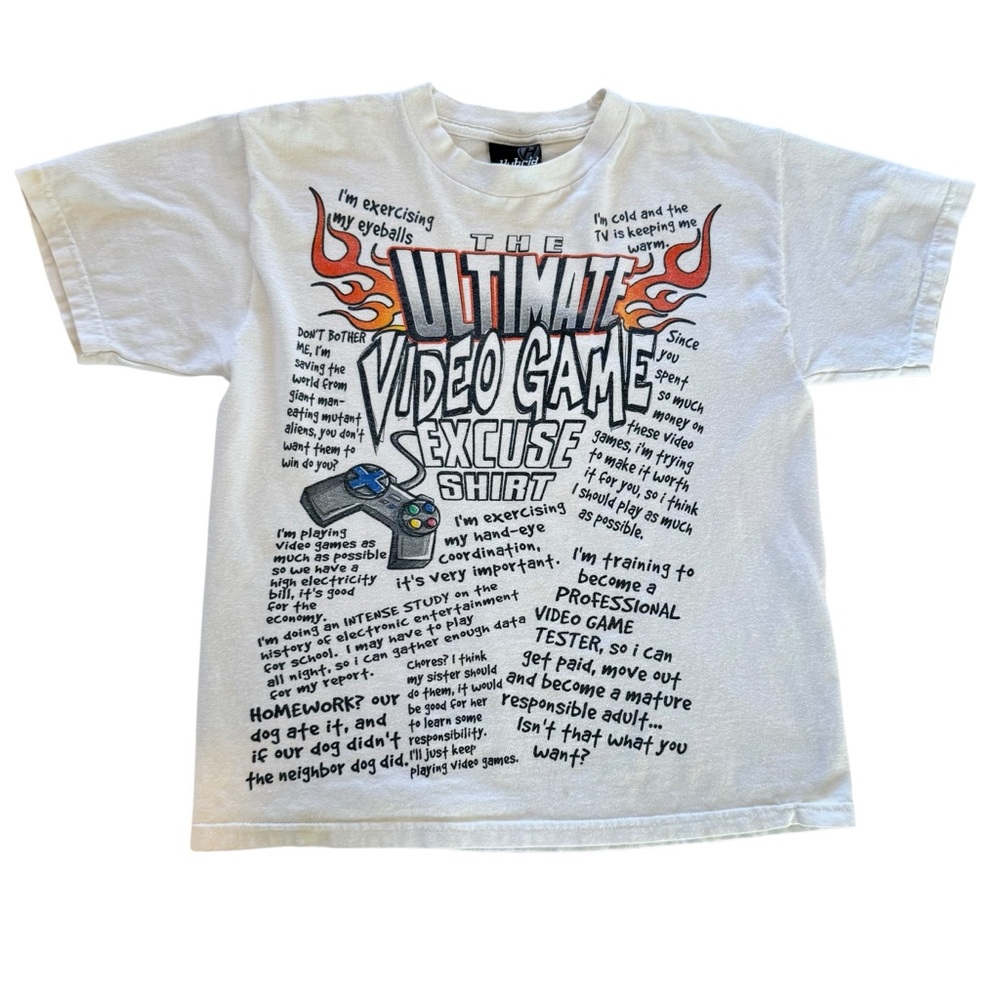 Vintage “The Ultimate Video Game Excuse” Shirt Youth Medium/Women’s Small USA